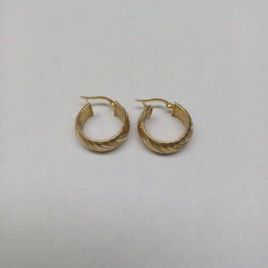 ARRACADAS PAR ORO 14 K 3.4 GRMS (SEMINUEVO)