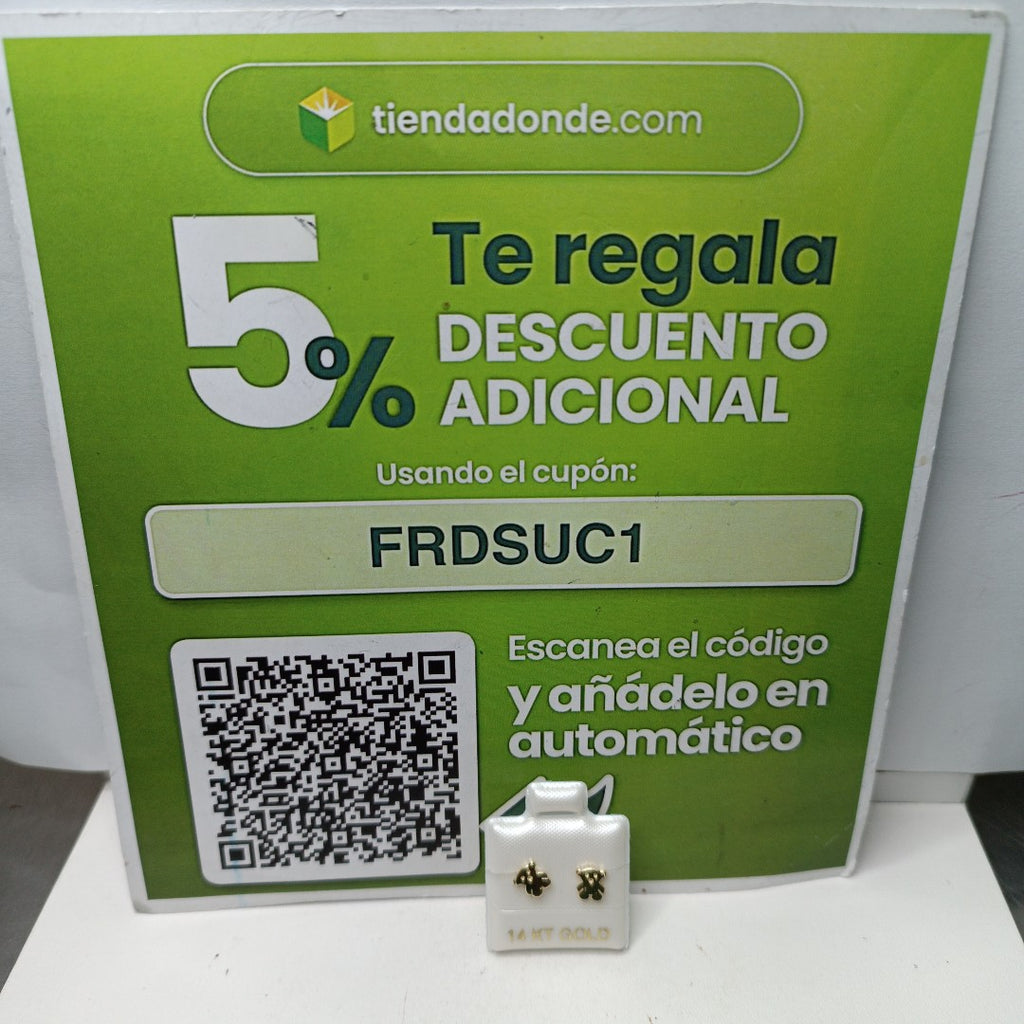BROQUELES ORO 14K 0.8 (NUEVO)