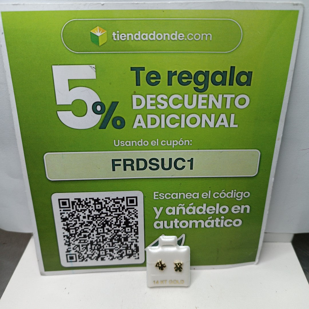 BROQUELES ORO 14K 0.8 (NUEVO)