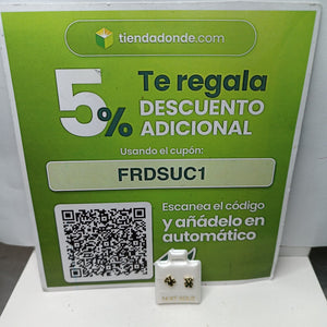 BROQUELES ORO 14K 0.8 (NUEVO)