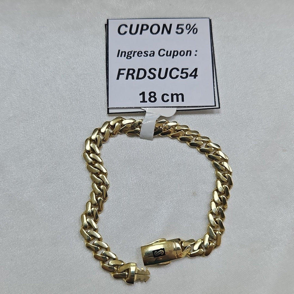 PULSERA MONACO ORO 10K 6.2 (NUEVO)