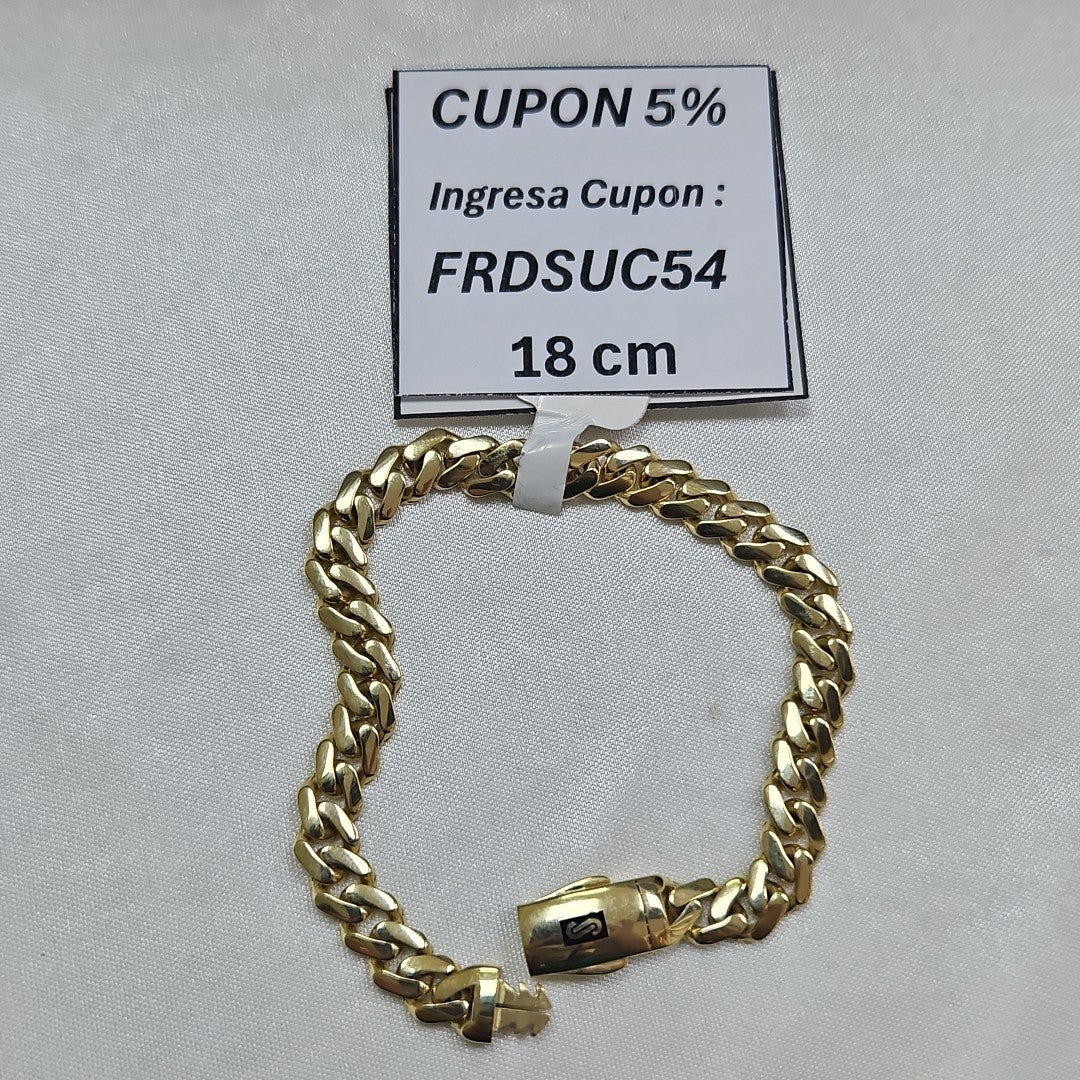 PULSERA MONACO ORO 10K 6.2 (NUEVO)
