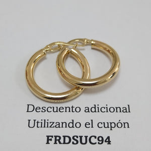 ARRACADAS ORO 14K 1.5 (NUEVO)