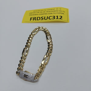 PULSERA MONACO ORO 10K 6.5 (NUEVO)