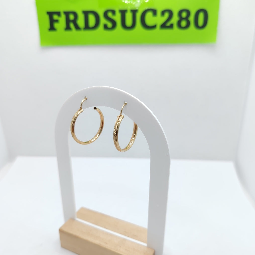 ARRACADAS PAR ORO 10 K 1.8 GRMS (SEMINUEVO)