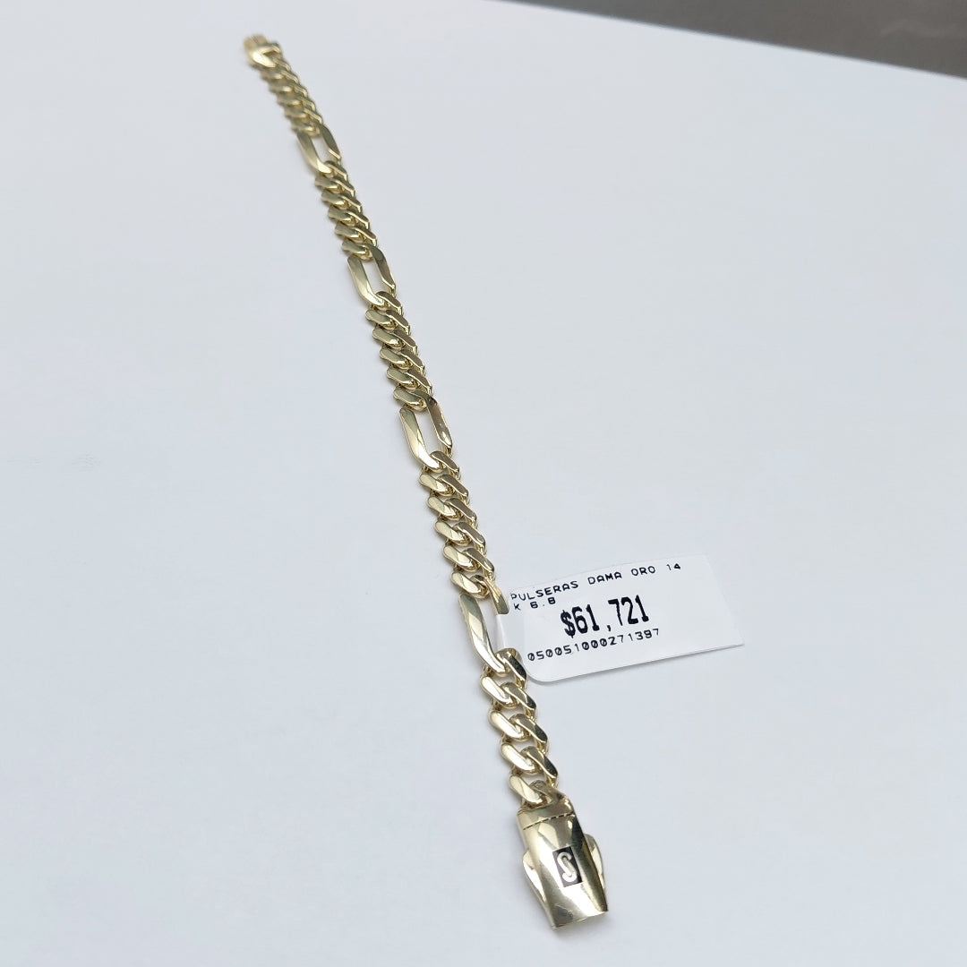 PULSERAS DAMA ORO 14K 6.8 (NUEVO)