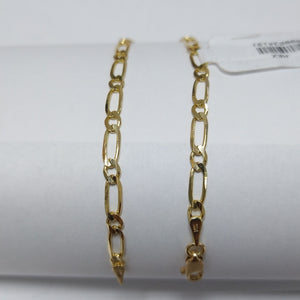 PULSERAS 1X1 ORO 14K 18 CM 2.7 GR (NUEVO)