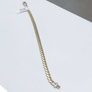 PULSERA CABALLERO MONACO ORO 10K 7.9 (NUEVO)