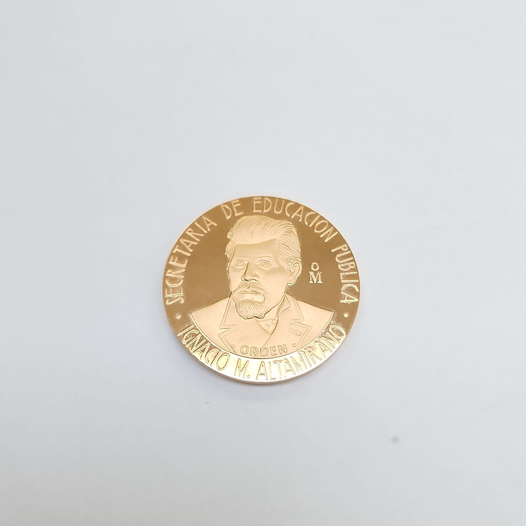 MEDALLA CONMEMORATIVA ORO 21 K 41.7 GRMS (SEMINUEVO)
