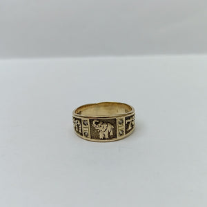 ARGOLLA DE LA SUERTE ORO 14 K 3.9 GRMS (SEMINUEVO)