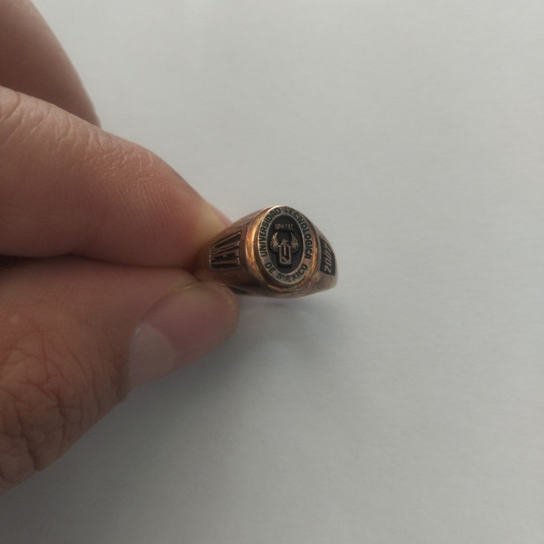 ANILLO DE GRADUACIÓN ORO 14 K 5,60 GRMS (SEMINUEVO)