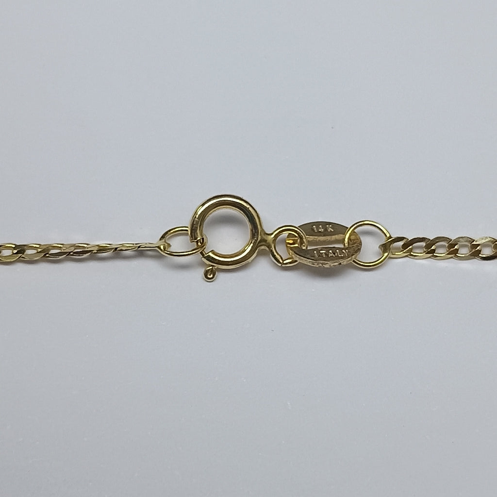 CADENAS BARBADA AMARILLA ORO 14K 2.1 (NUEVO)