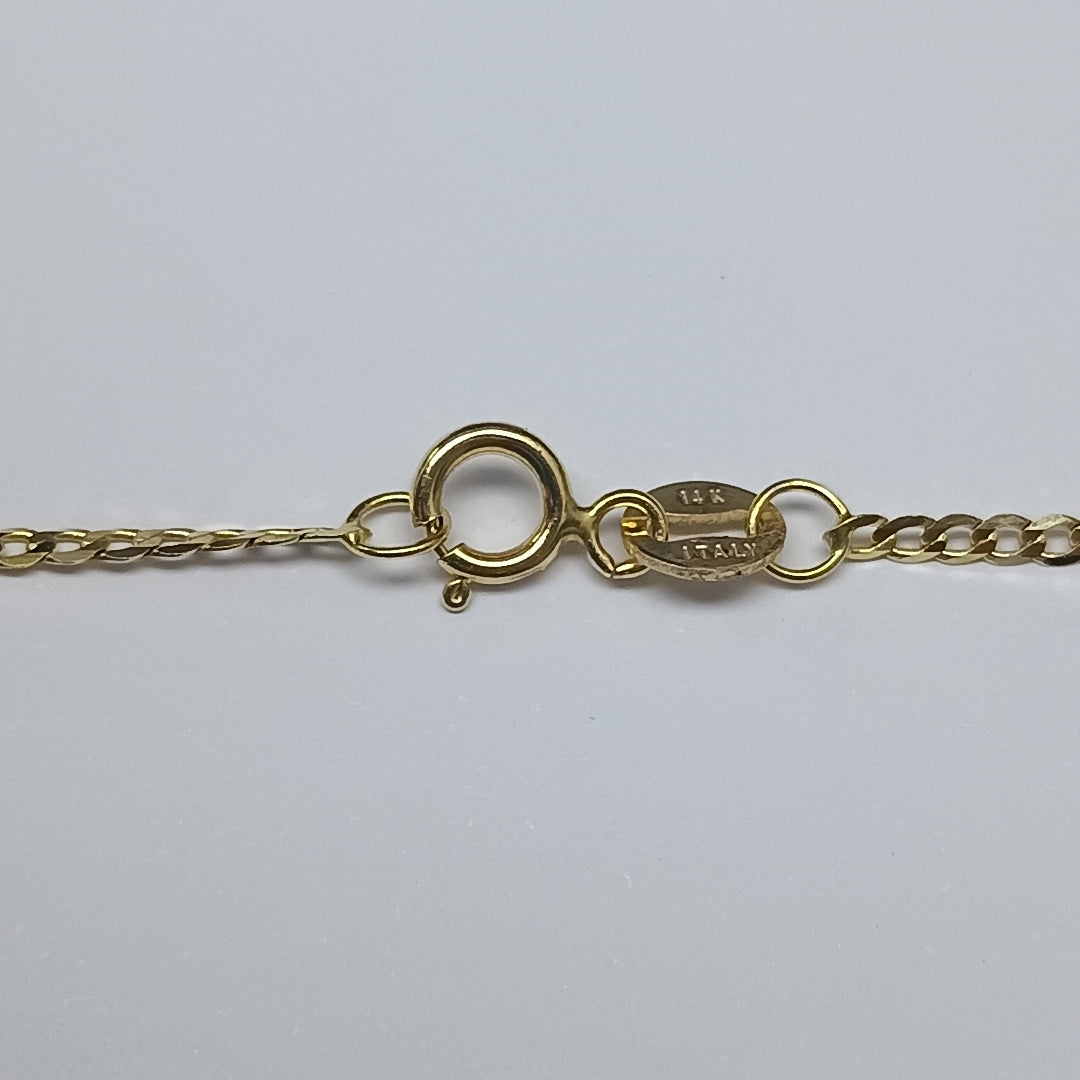 CADENAS BARBADA AMARILLA ORO 14K 2.1 (NUEVO)