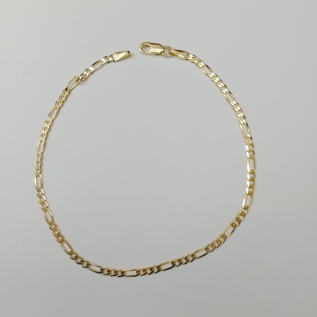 PULSERAS CABALLERO CARTIER 3 1 AMARILLA ORO 14K 2.2 (NUEVO)