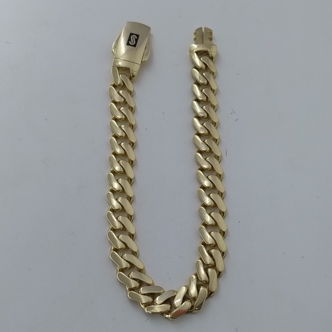 PULSERA MONACO ORO 14K 9.5 (NUEVO)