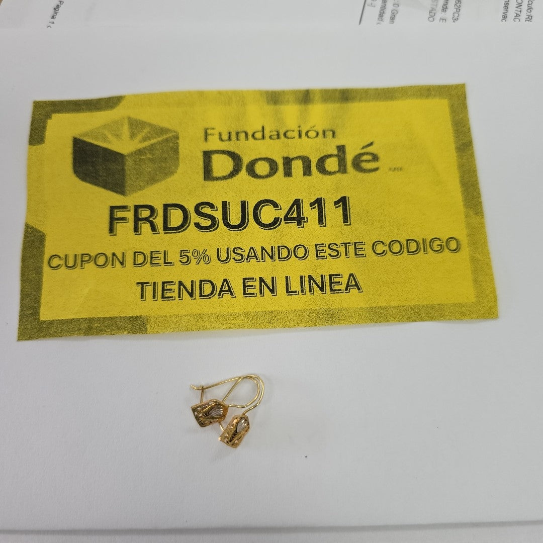 ARETES PAR ORO 10 K 1,00 GRMS (SEMINUEVO)
