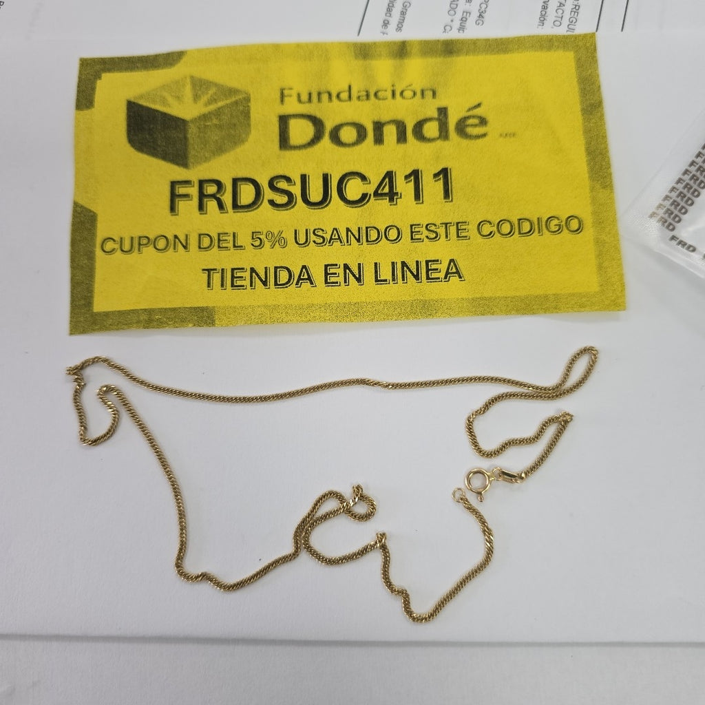 CADENA ORO 14 K 2,90 GRMS (SEMINUEVO)