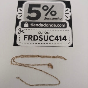 CADENA ORO 14 K 1.8 GRMS (SEMINUEVO)