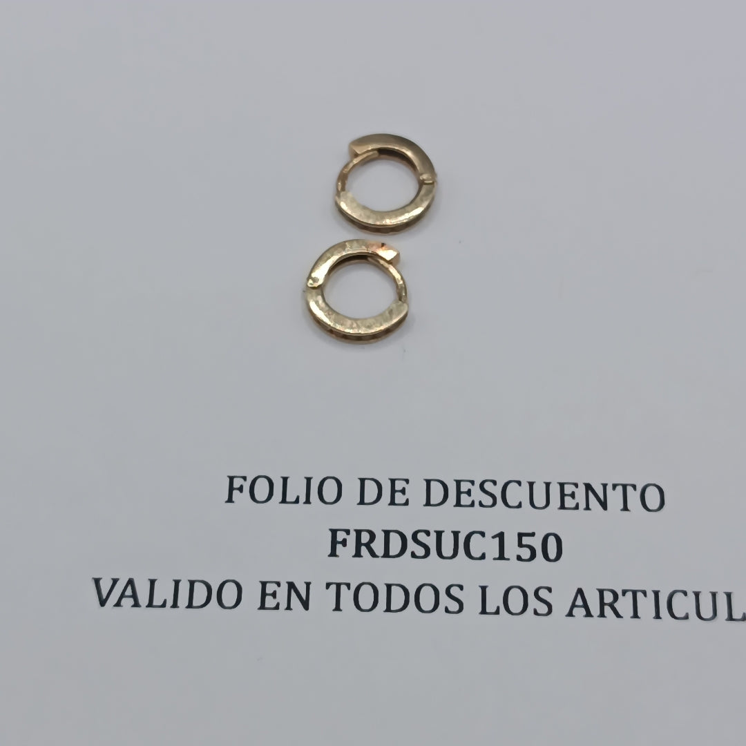 ARRACADAS PAR ORO 10 K 1,10 GRMS (SEMINUEVO)