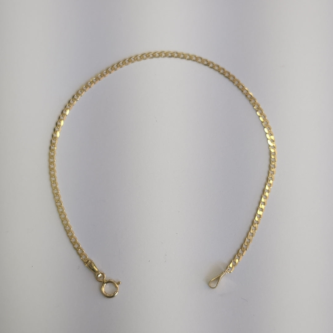 PULSERAS DAMA BARBADA AMARILLA ORO 14K 1.2 (NUEVO)