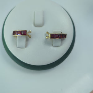ARETES PAR ORO 14 K 3.9 GRMS (SEMINUEVO)