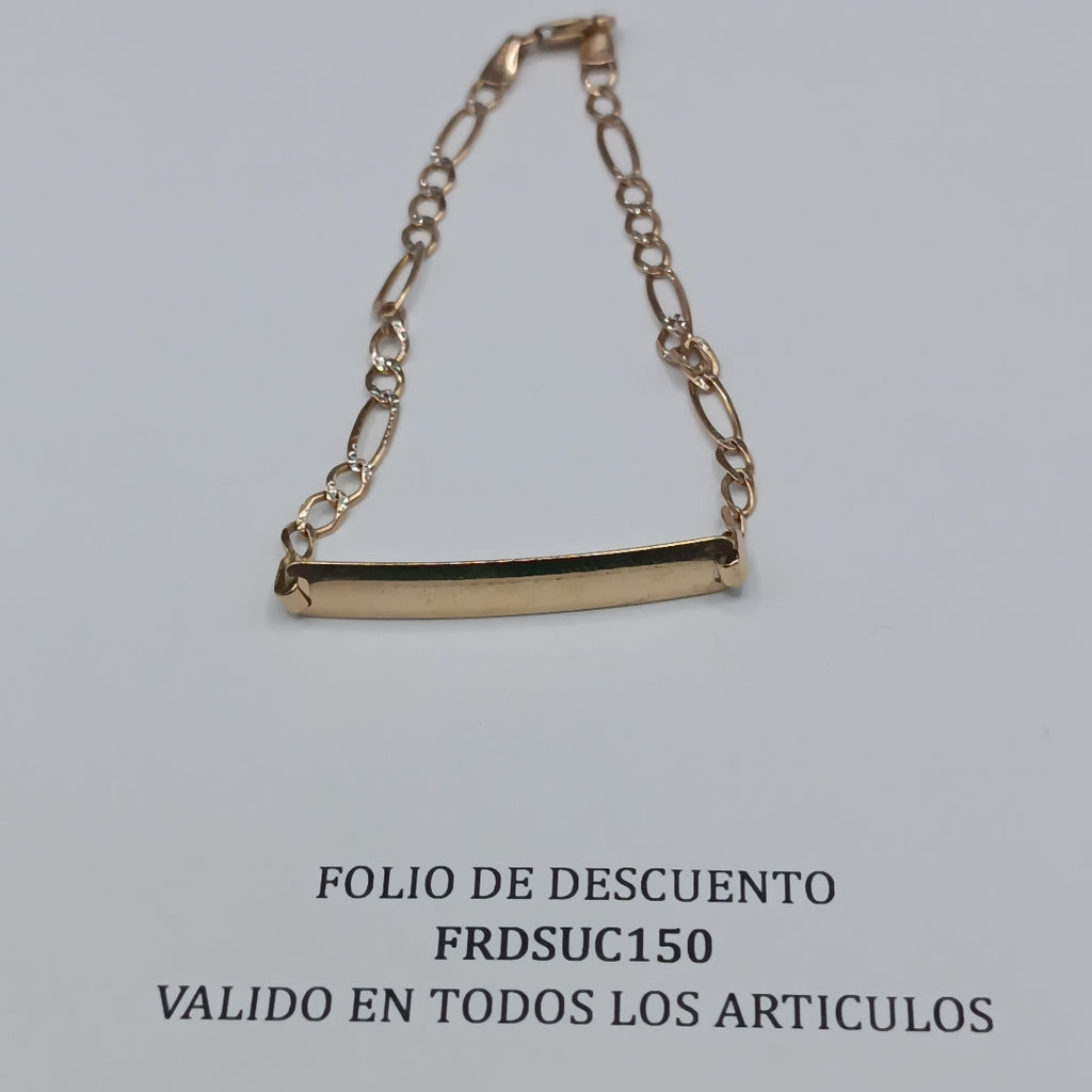 ESCLAVA ORO 14 K 3.7 GRMS (SEMINUEVO)