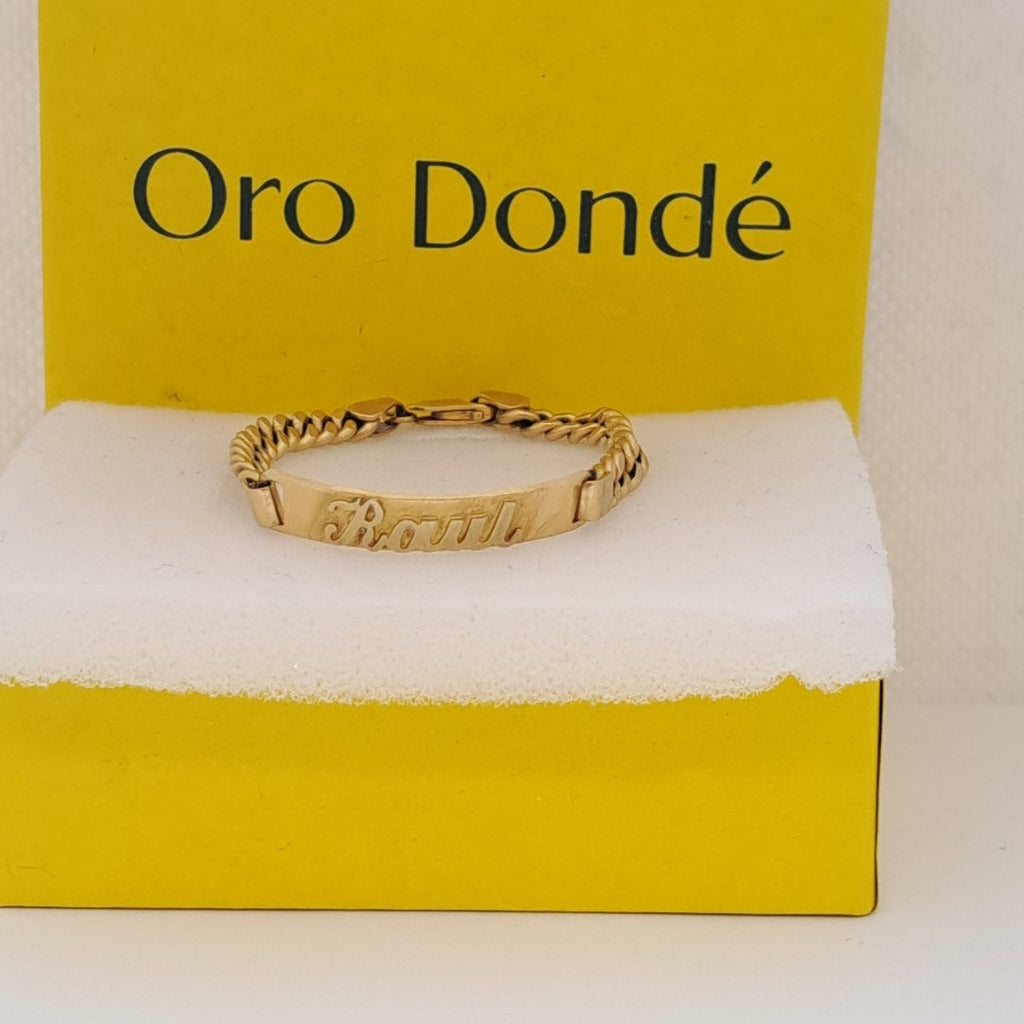 ESCLAVA ORO 14 K 4.3 GRMS (SEMINUEVO)