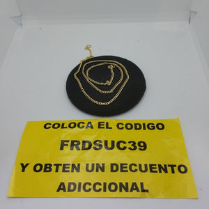 CADENAS BARBADA AMARILLA ORO 14K 1.9 (NUEVO)
