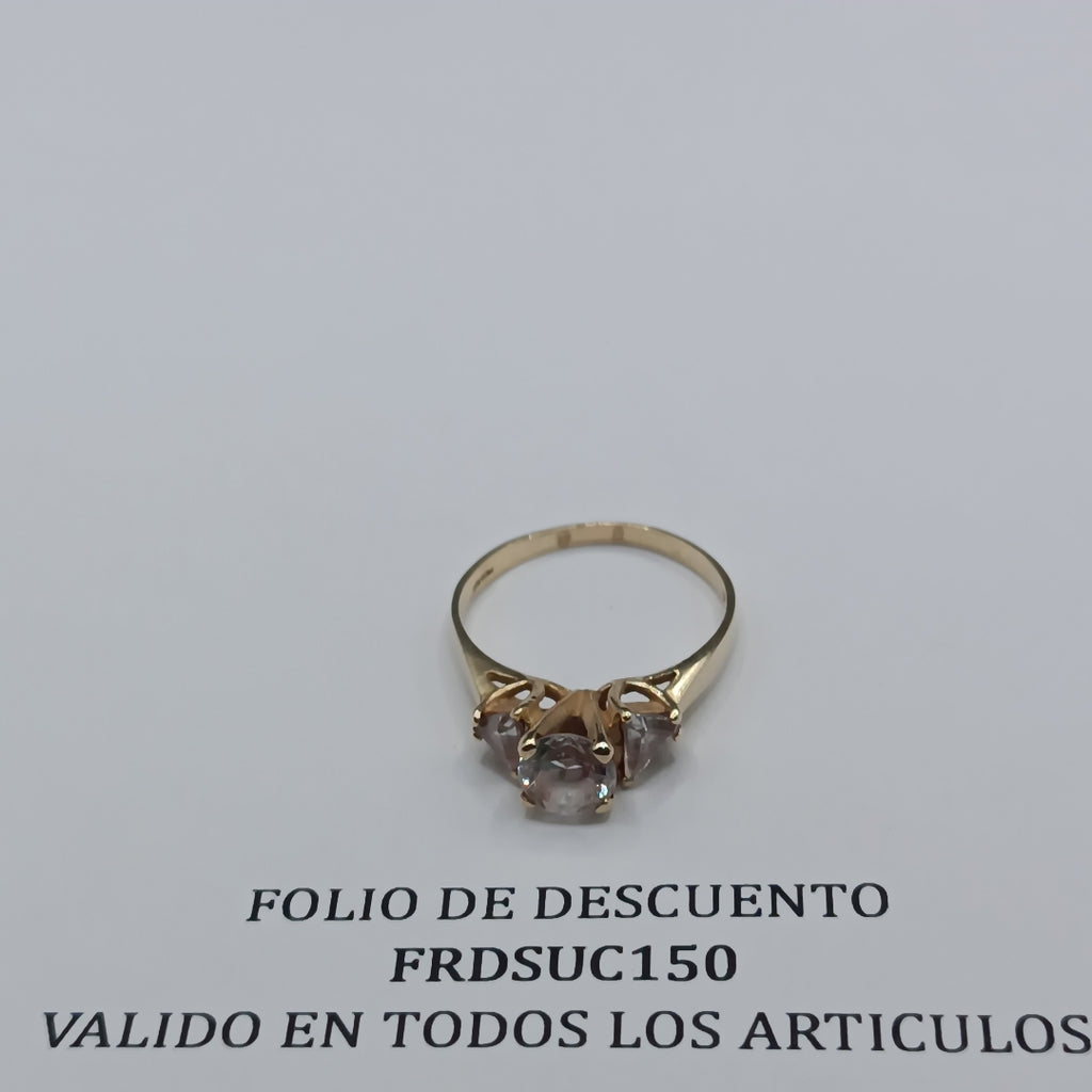 SOLITARIO ORO 14 K 2.9 GRMS (SEMINUEVO)