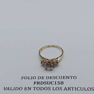 SOLITARIO ORO 14 K 2.9 GRMS (SEMINUEVO)