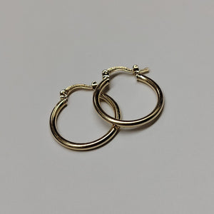 ARETES TEJIDO ARRACADAS LISAS 14K 1.2 GR (NUEVO)