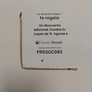 PULSERAS DAMA BARBADA AMARILLA ORO 14K 2.4 (NUEVO)