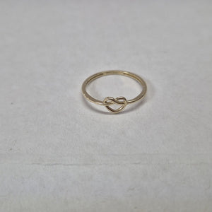 ANILLOS ANILLITO FIG CORAZON 10K TALLA 7 0.8 GR (NUEVO)