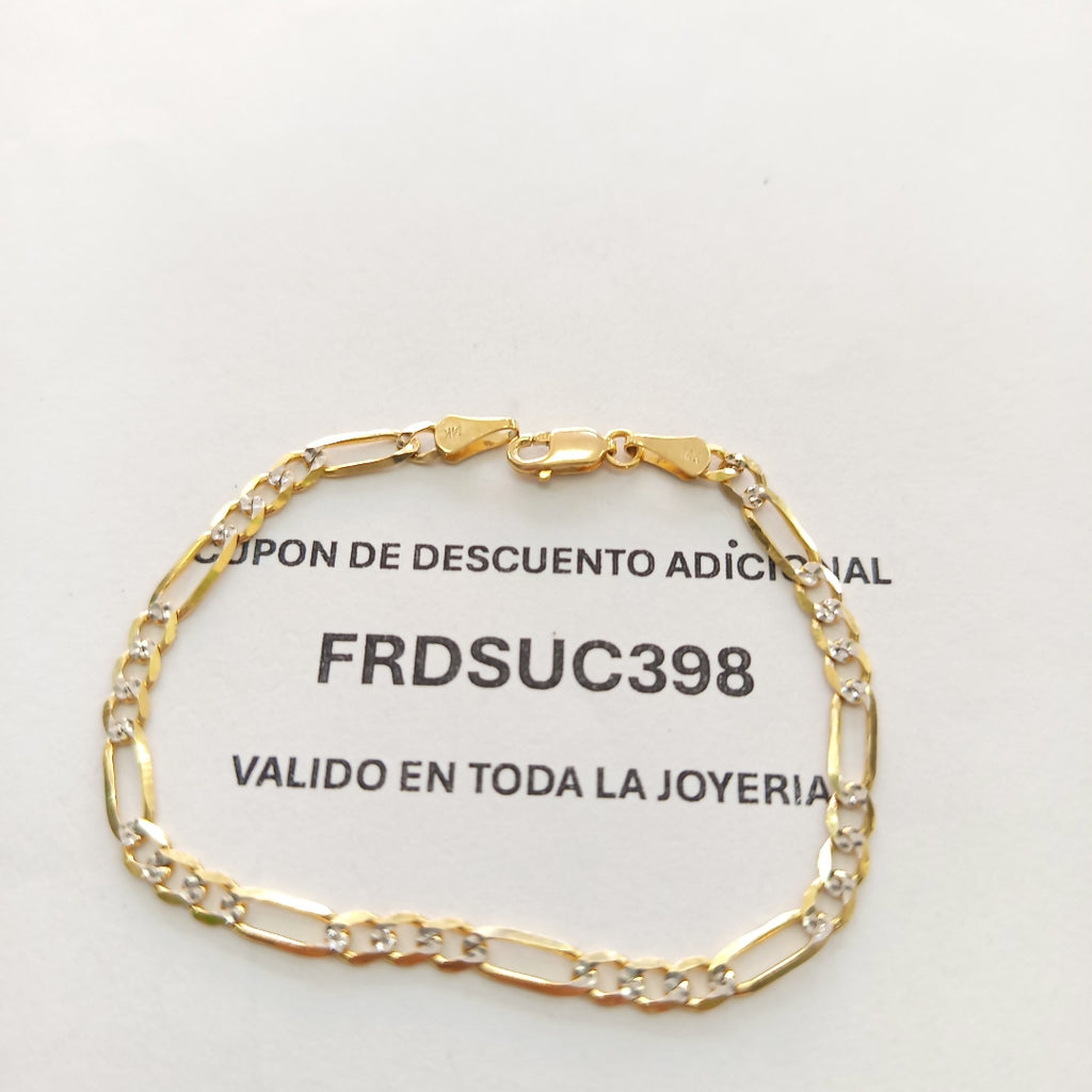 PULSERA 3X1 14K 18 CM 3.9 GR (NUEVO)