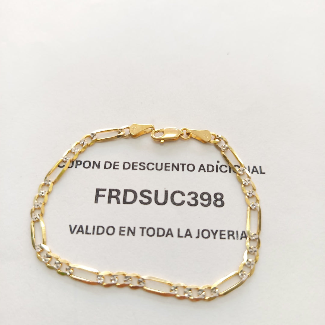 PULSERA 3X1 14K 18 CM 3.9 GR (NUEVO)