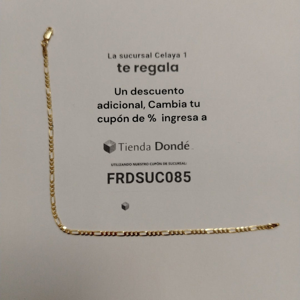 PULSERAS CABALLERO CARTIER 3 1 AMARILLA ORO 14K 2.1 (NUEVO)