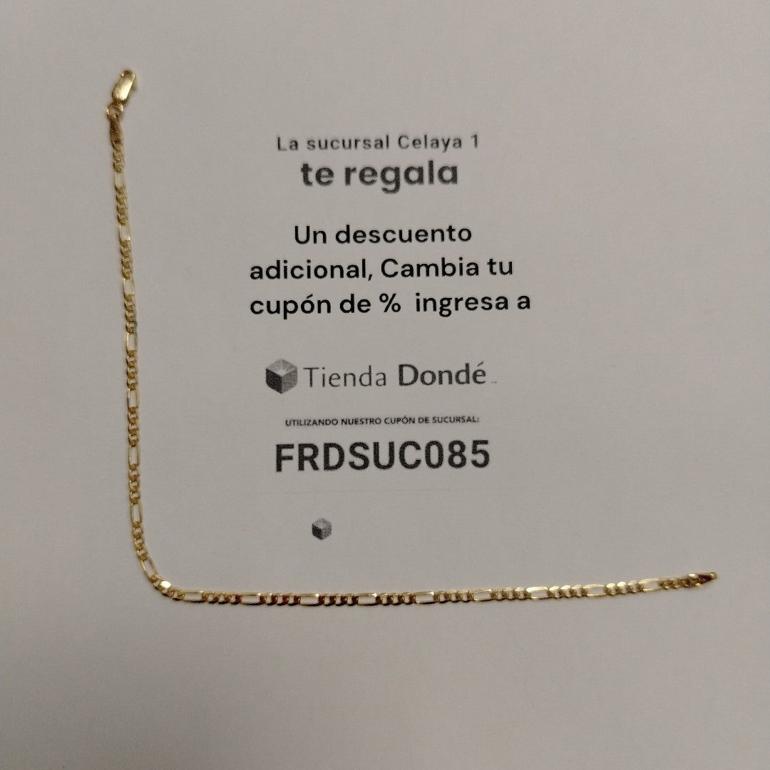 PULSERAS CABALLERO CARTIER 3 1 AMARILLA ORO 14K 2.1 (NUEVO)