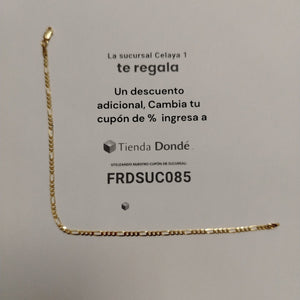PULSERAS CABALLERO CARTIER 3 1 AMARILLA ORO 14K 2.1 (NUEVO)