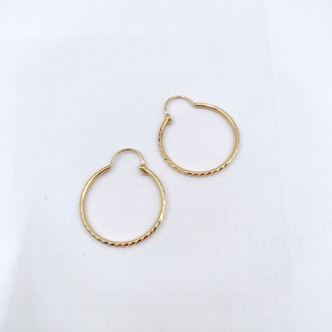 ARRACADAS PAR ORO 10 K 1.9 GRMS (SEMINUEVO)