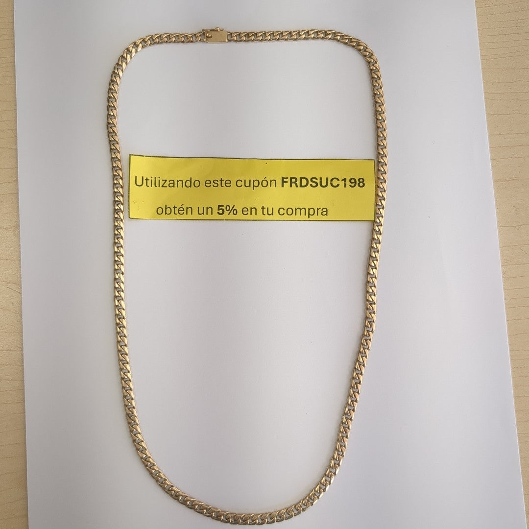 CADENA ORO 14 K 42.9 GRMS (SEMINUEVO)