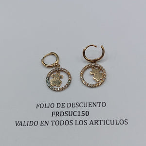 ARETES PAR ORO 14 K 3 GRMS (SEMINUEVO)