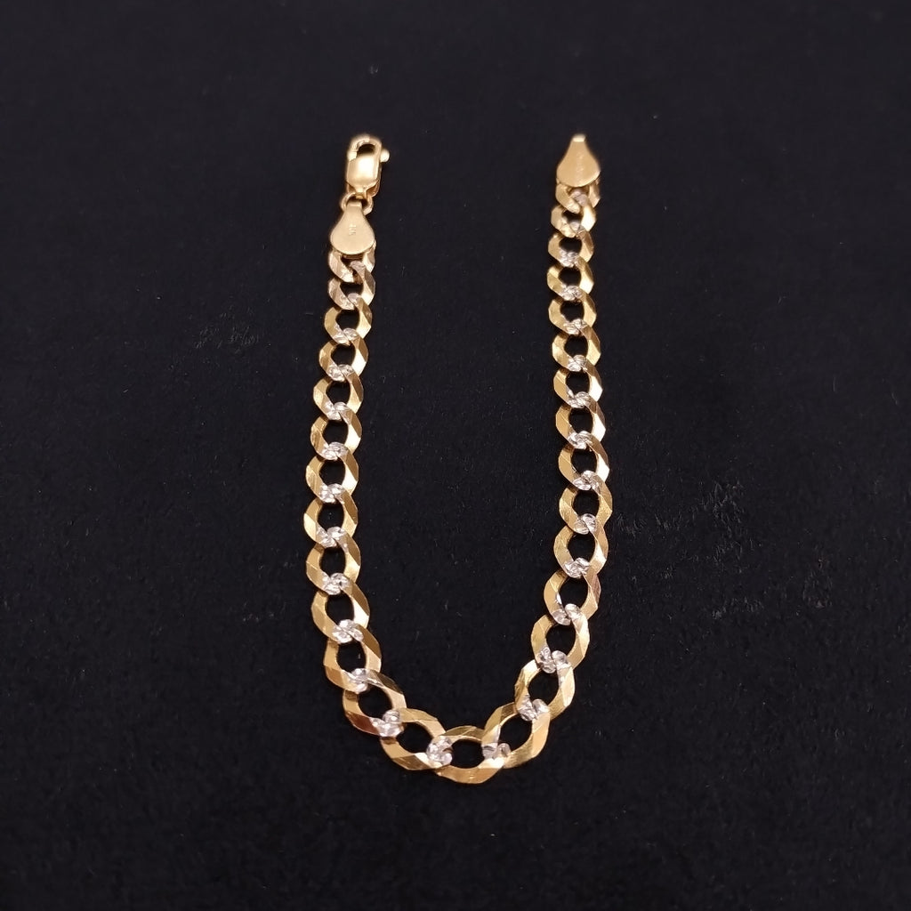 PULSERA BARBADA 14K 21 CM 5.6 GR (NUEVO)