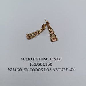 BROQUELES PAR ORO 14 K 2.6 GRMS (SEMINUEVO)