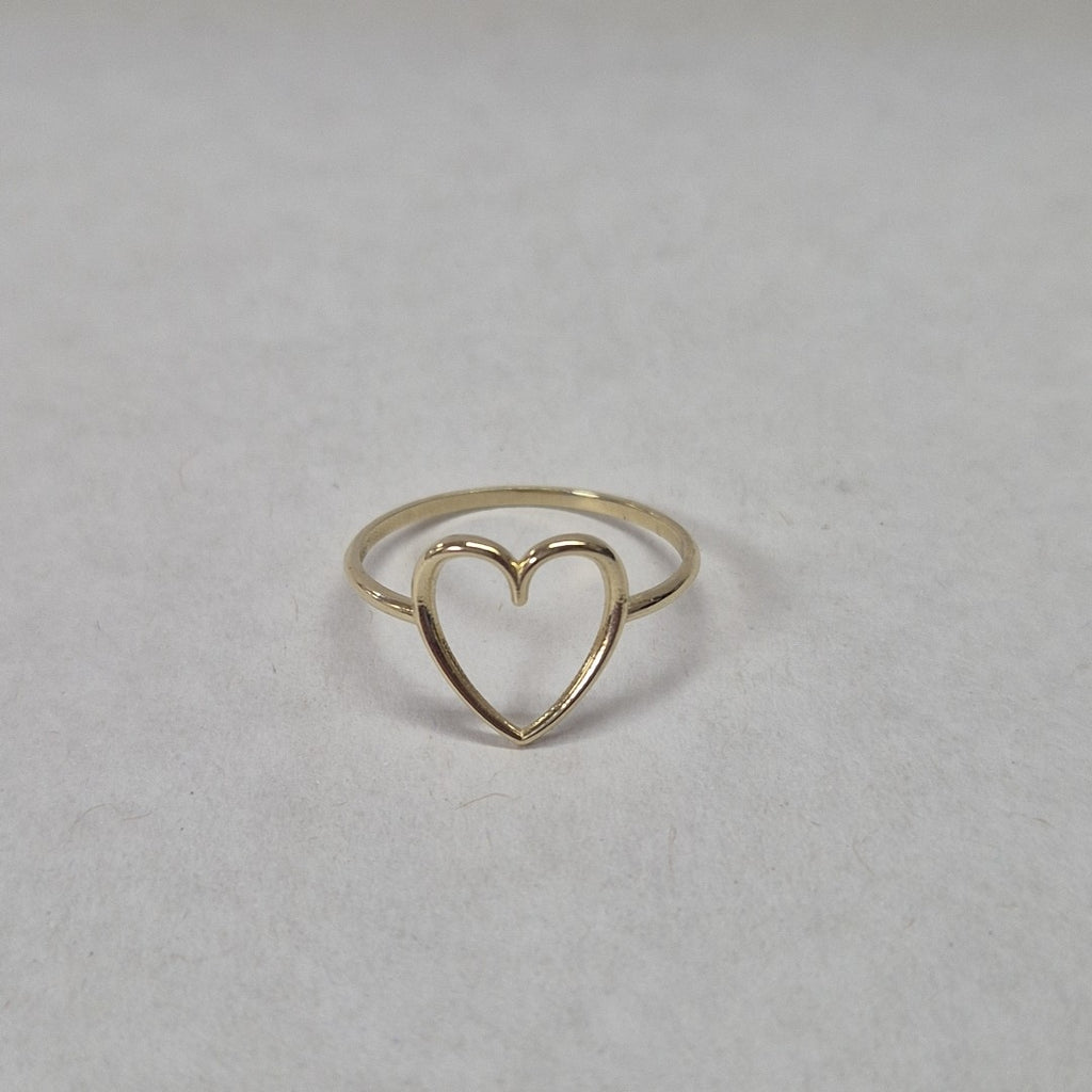 ANILLOS ANILLITO FIG CORAZON 10K TALLA 7 0.8 GR (NUEVO)