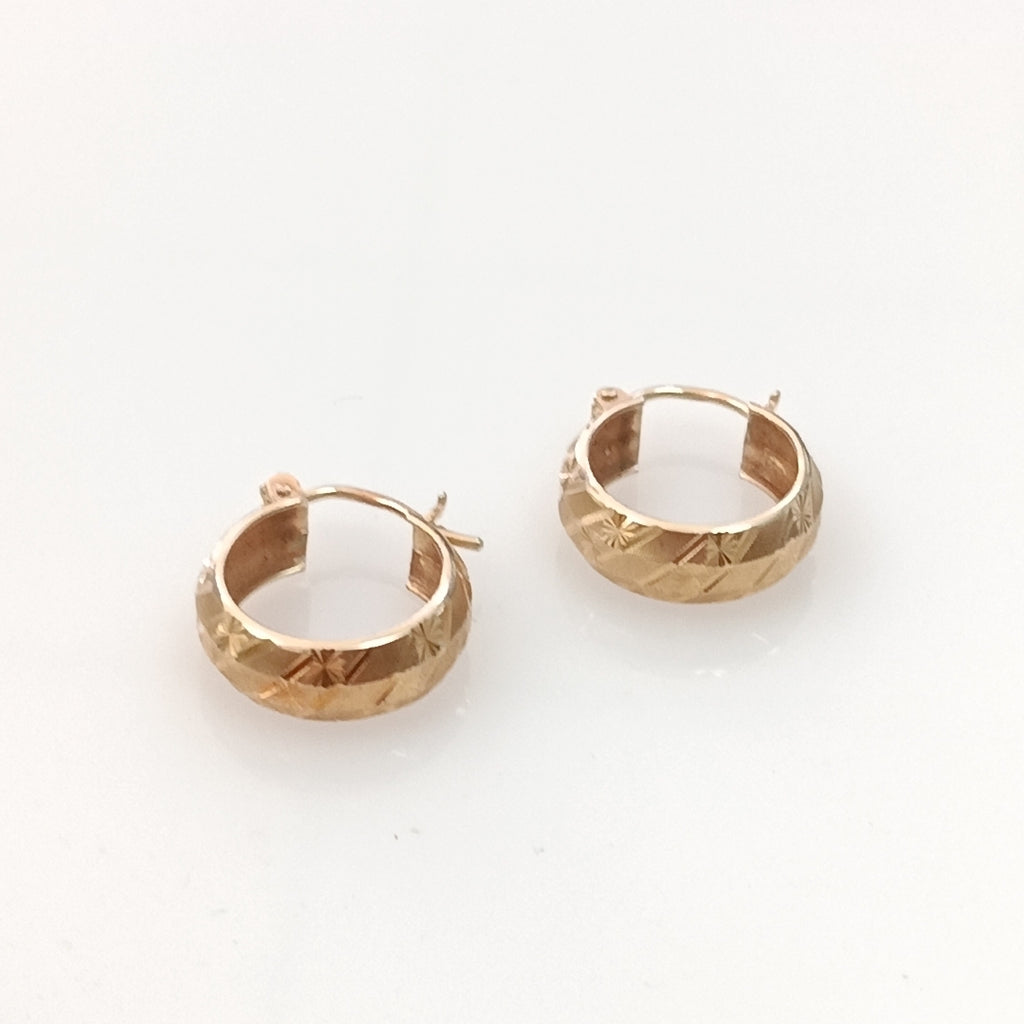 ARRACADAS PAR ORO 10 K 1.9 GRMS (SEMINUEVO)