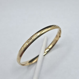 PULSERA RIGIDA ORO 14 K 4.3 GRMS (SEMINUEVO)