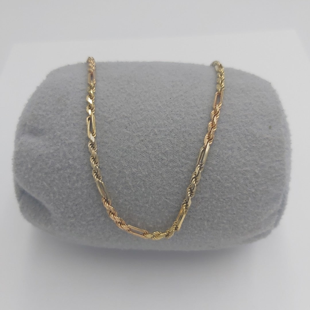 CADENA ORO COMBINADO 14 K 19,10 GRMS (SEMINUEVO)