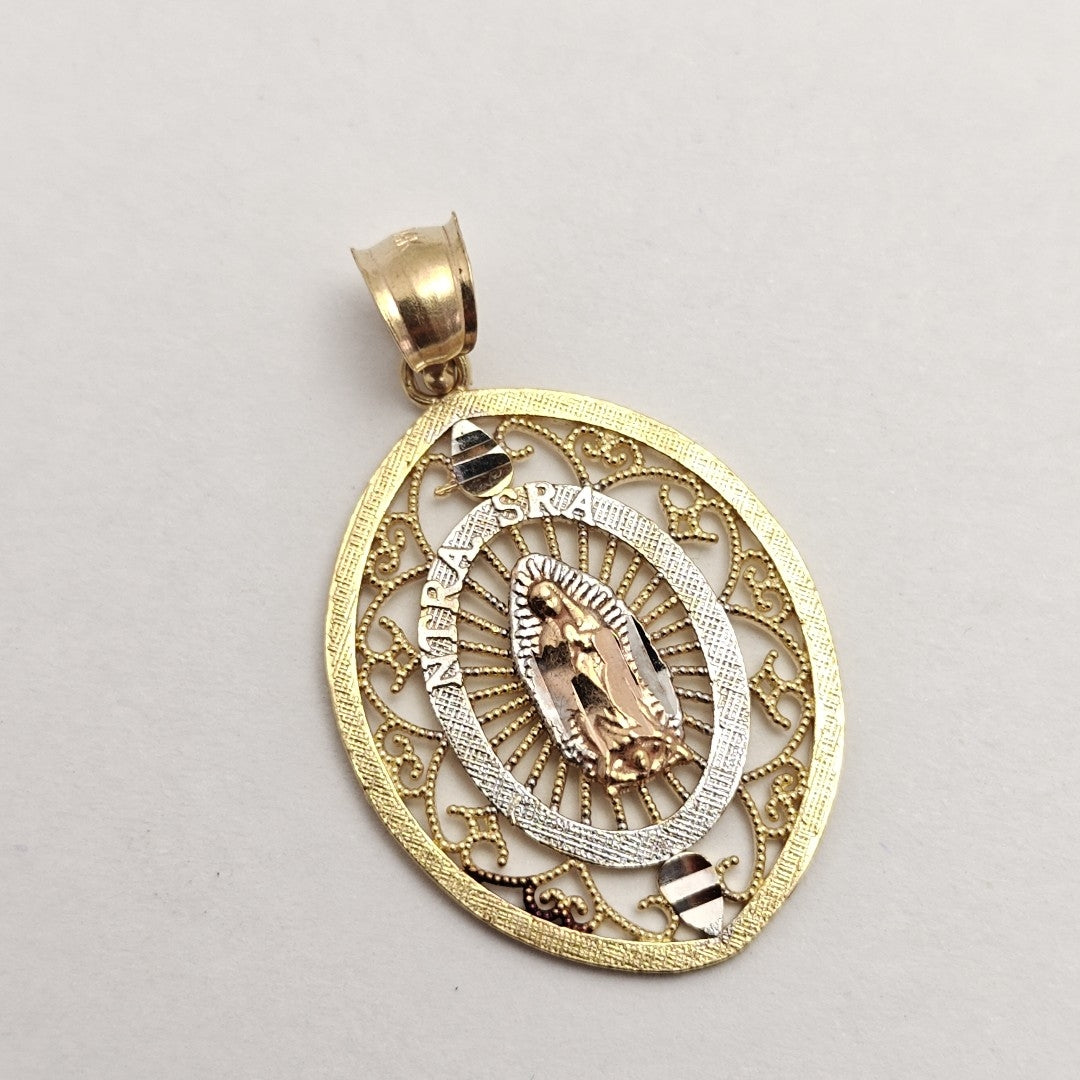 MEDALLA RELIGIOSA ORO COMBINADO 14 K 1,80 GRMS (SEMINUEVO)