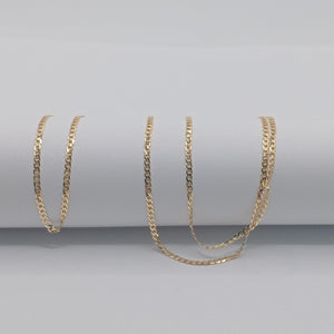 CADENAS BARBADA AMARILLA ORO 14K 2.2 (NUEVO)