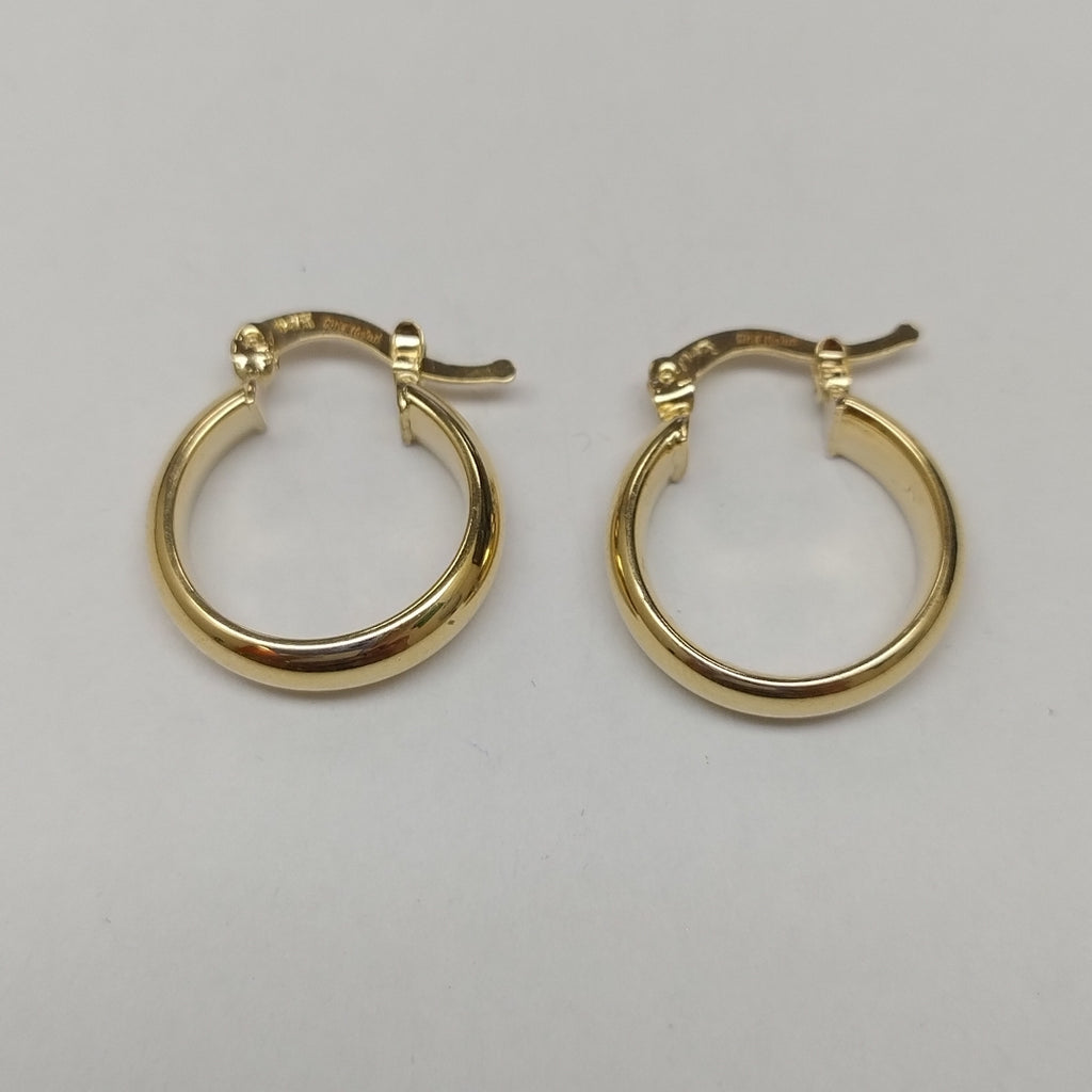 ARETES ARRACADA LISA 14K 1.7 GR (NUEVO)